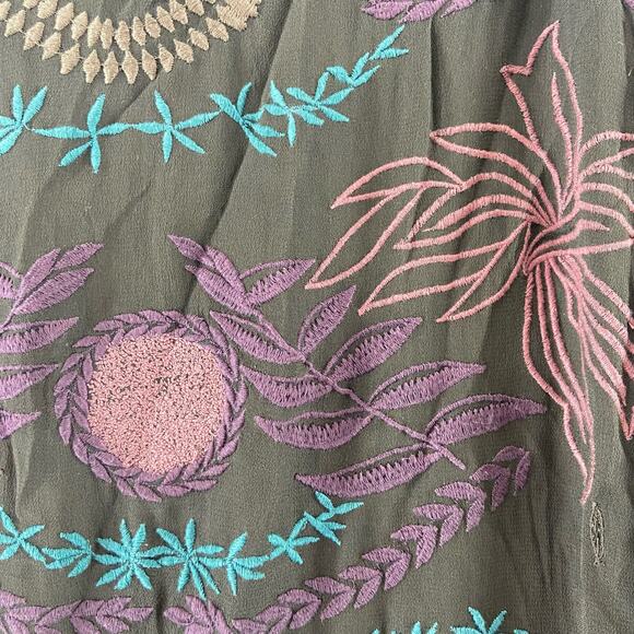 Custo Barcelona Black Embroidered Kaftan One Size - Picture 5 of 5